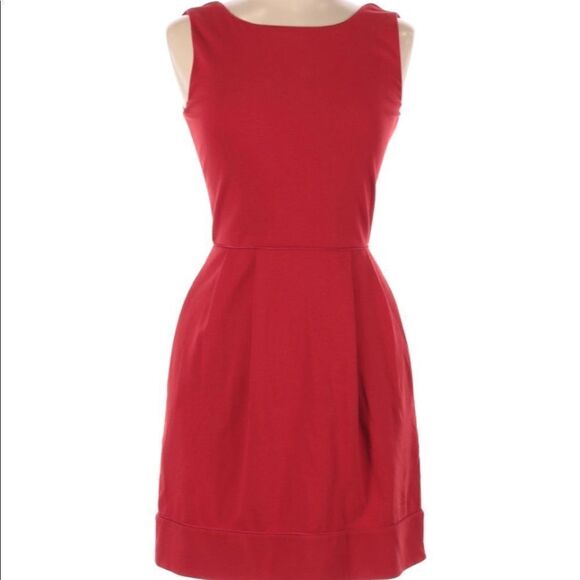 💜 Red Diane von Furstenberg Dress - Picture 1 of 5